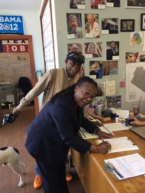 Judge Williams filing to run for the 2018 Primary for re-election to JP Pct 1 with Oran McMichael