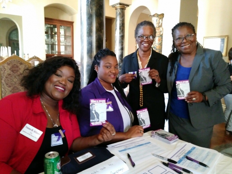 At the Welcome Table with Laronica - Brooke - JoAnn - Judge Yvonne Williams